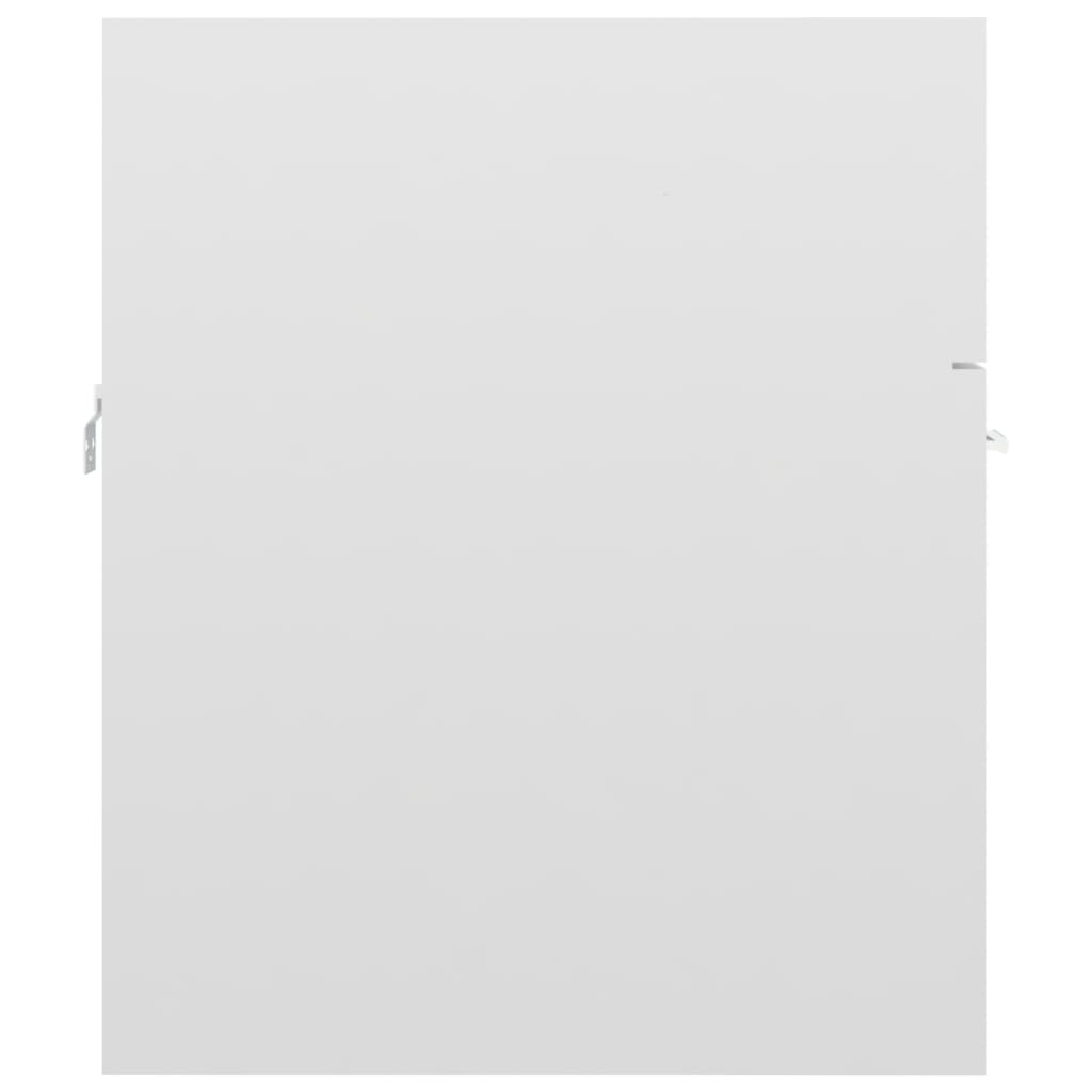 vidaXL Ντουλάπι Νιπτήρα Γυαλιστερό Λευκό 41 x 38,5 x 46 εκ Μοριοσανίδα