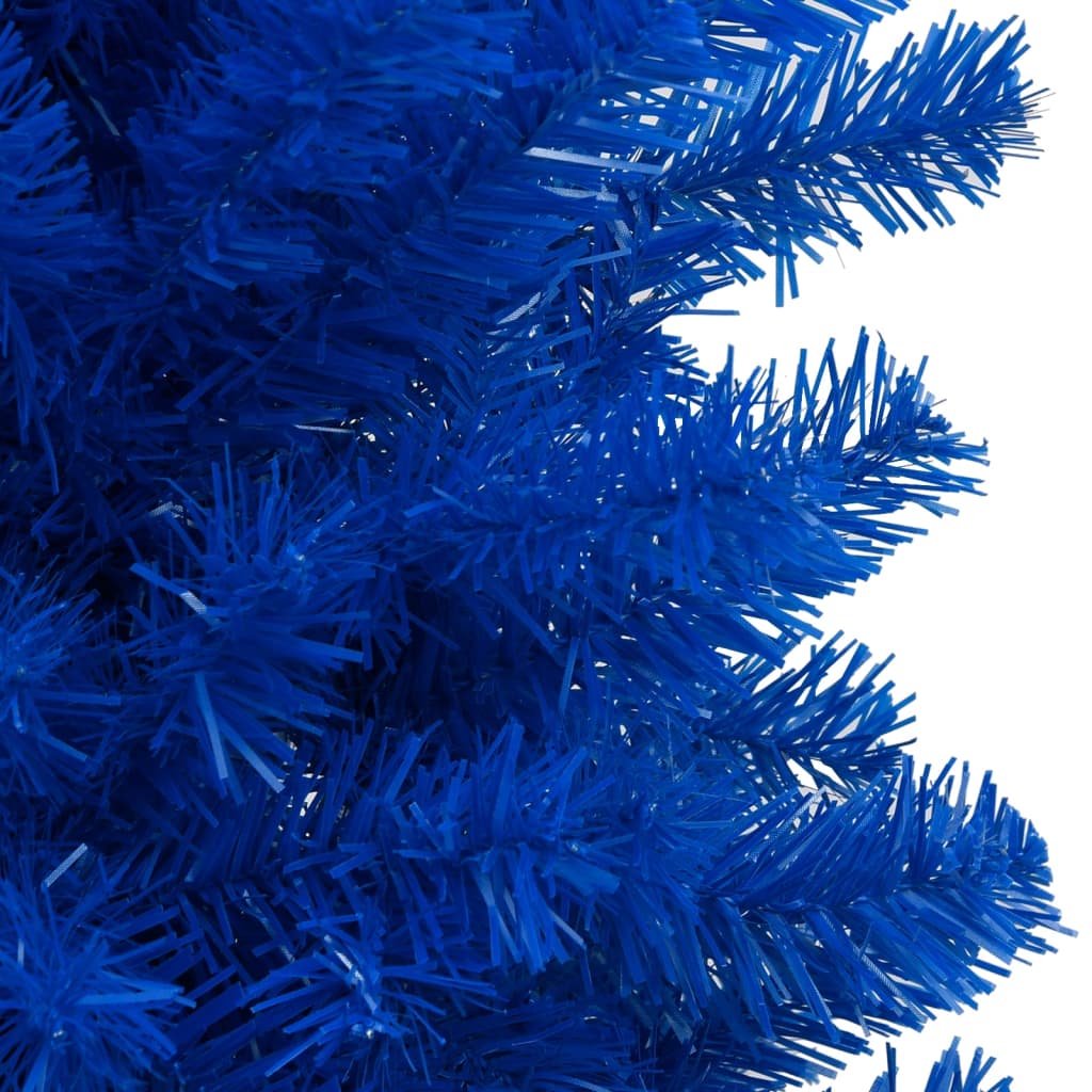 vidaXL Χριστουγεν. Δέντρο Προφωτισμένο Τεχνητό Μπάλες Μπλε 240εκ PVC