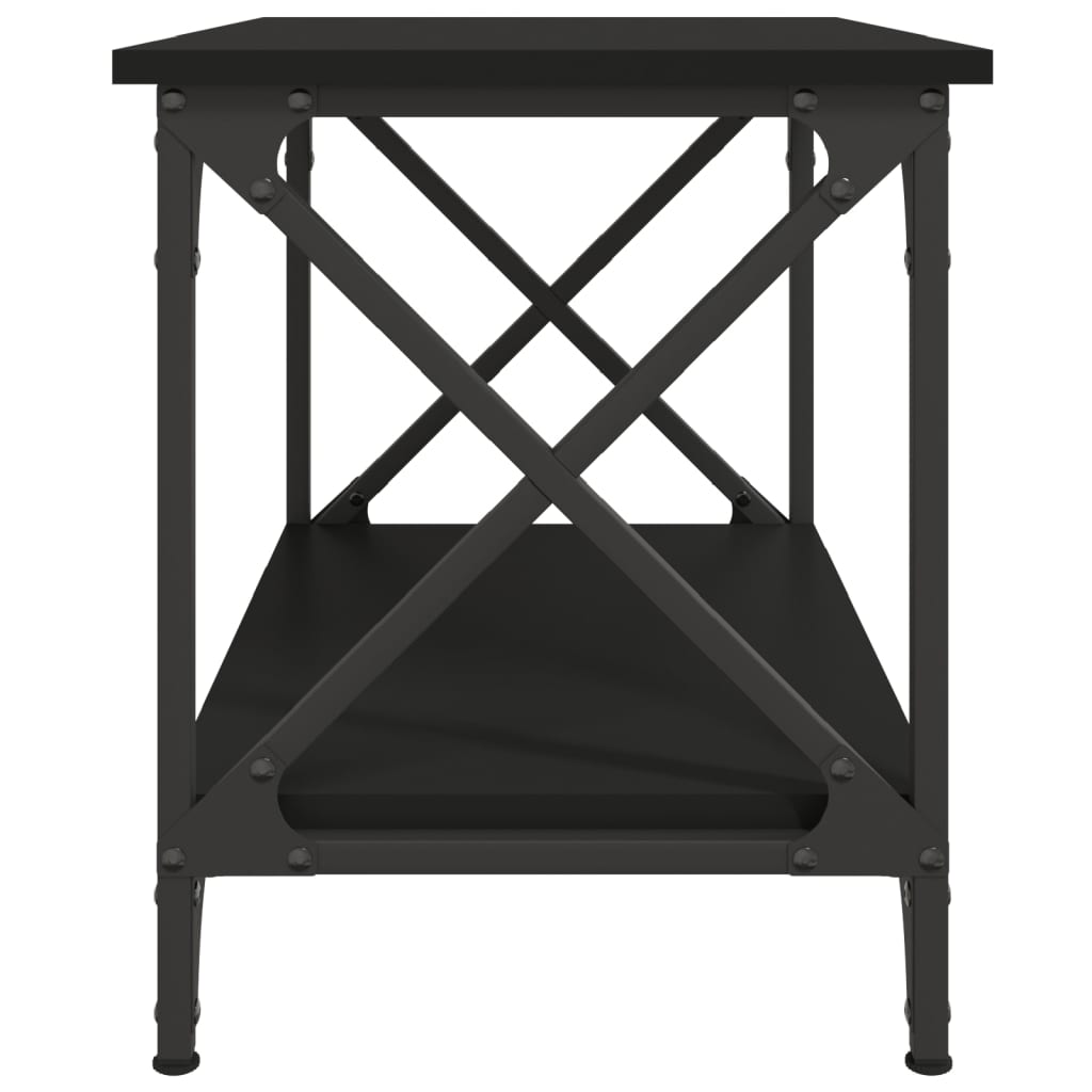 vidaXL Βοηθητικό Τραπέζι Μαύρο 55 x 38 x 45 εκ. από Επεξεργασμένο Ξύλο