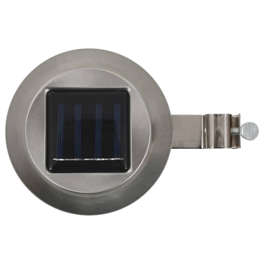 vidaXL Φωτιστικά Εξωτερικού Χώρου Ηλιακά 12 τεμ. LED Στρογγυλά Λευκά