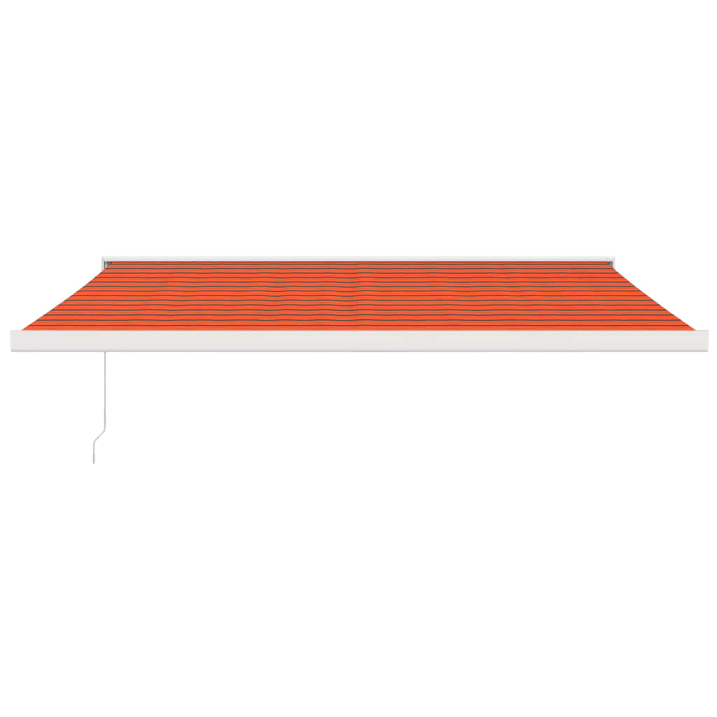 vidaXL Τέντα Πτυσσόμενη Πορτοκαλί/Καφέ 4,5 x 3 μ. Ύφασμα και Αλουμίνιο