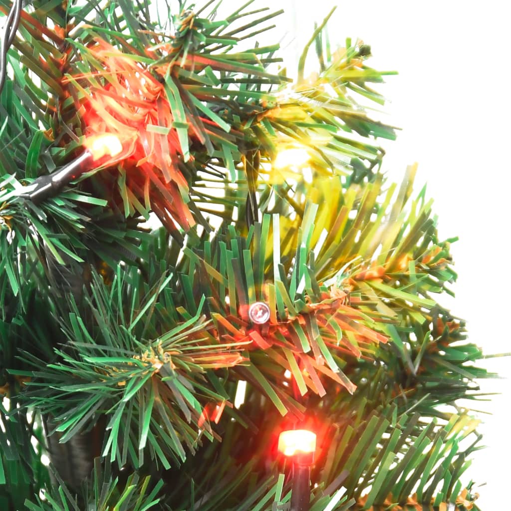 vidaXL Χριστουγεννιάτικα Δέντρα 6 τεμ. με Πολύχρωμα LED 45 εκ. από PVC