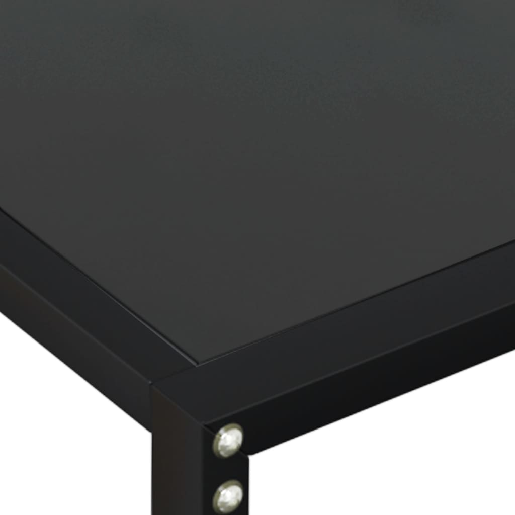 vidaXL Τραπέζι Κονσόλα Μαύρο 200 x 35 x 75,5 εκ. από Ψημένο Γυαλί