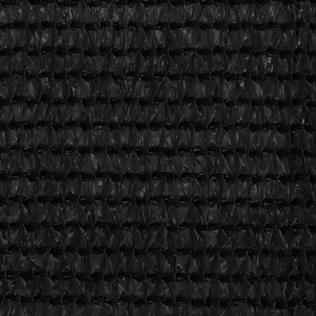 vidaXL Διαχωριστικό Βεράντας Μαύρο 90 x 500 εκ. από HDPE