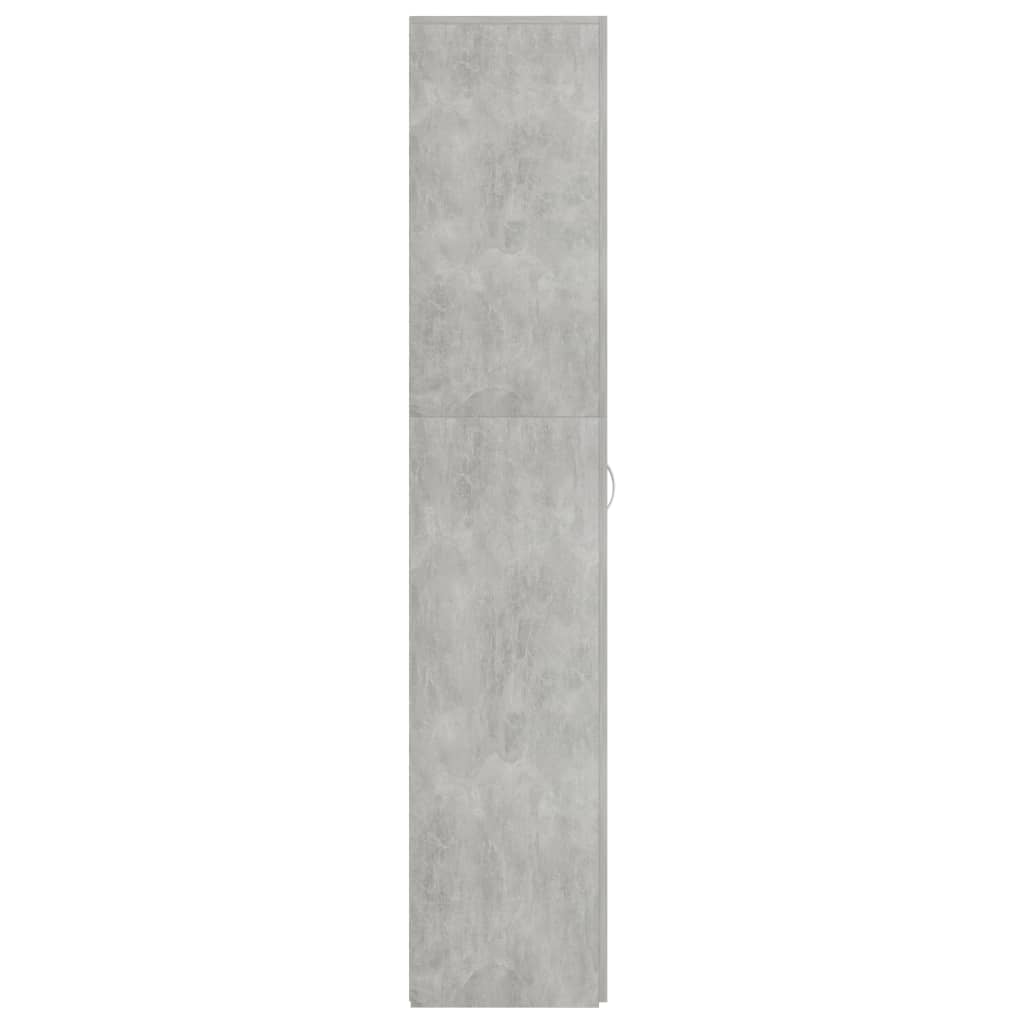 vidaXL Παπουτσοθήκη Γκρι Σκυροδέματος 80x35,5x180 εκ. από Μοριοσανίδα