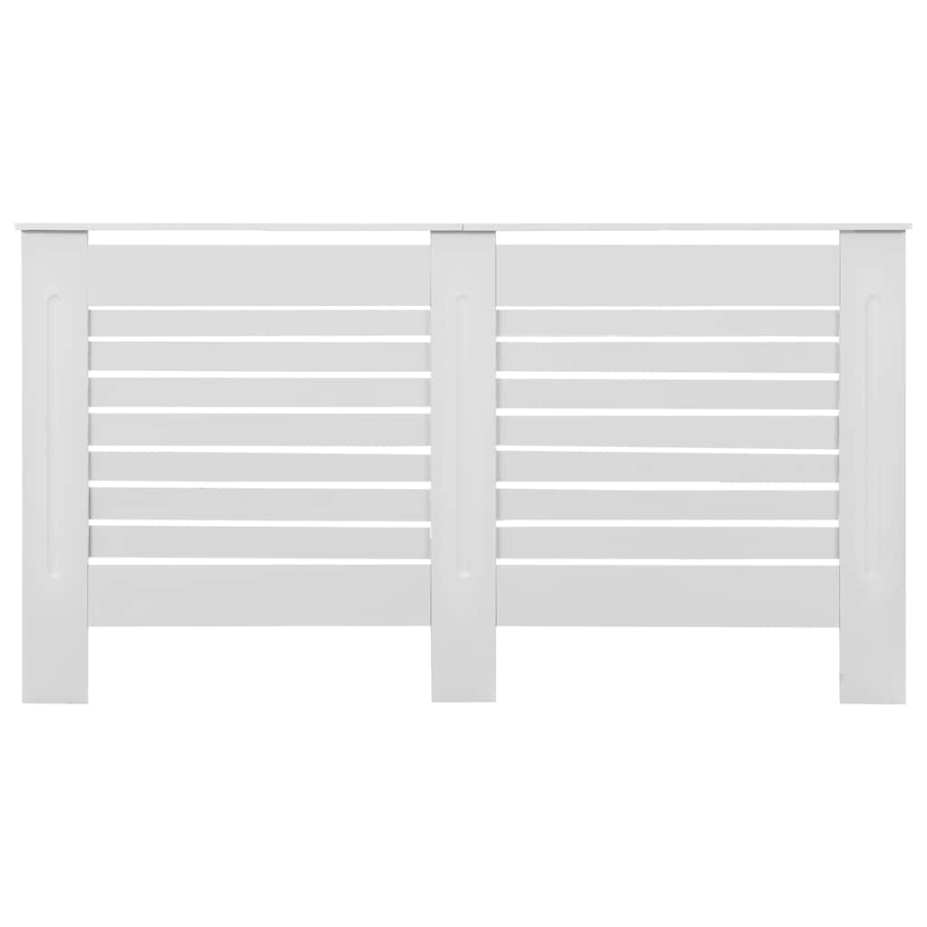 vidaXL Κάλυμμα Καλοριφέρ Λευκό 152 x 19 x 81,5 εκ. από MDF