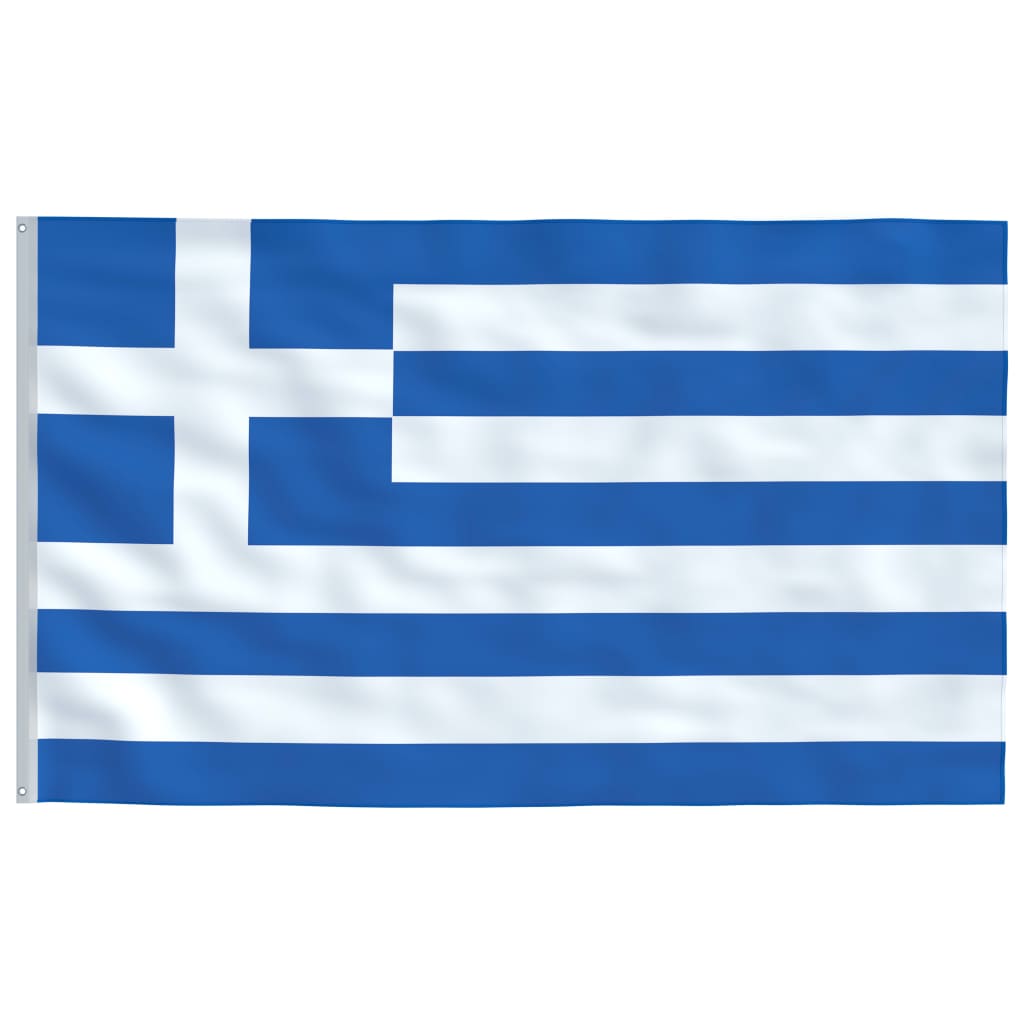 vidaXL Σημαία Ελλάδας 6,2 μ. με Ιστό Αλουμινίου