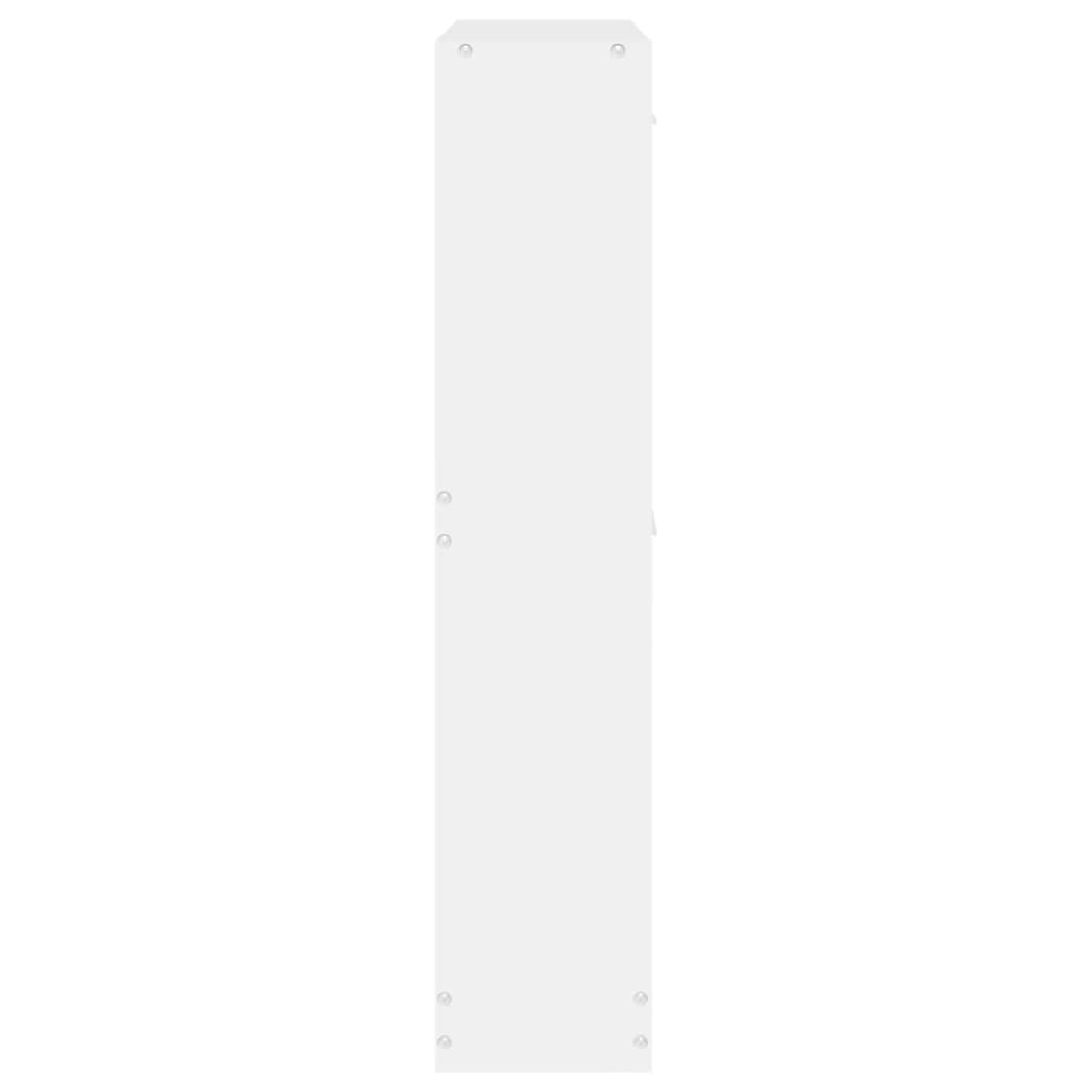 vidaXL Παπουτσοθήκη Λευκή 59 x 17 x 81 εκ. από Επεξεργασμένο Ξύλο