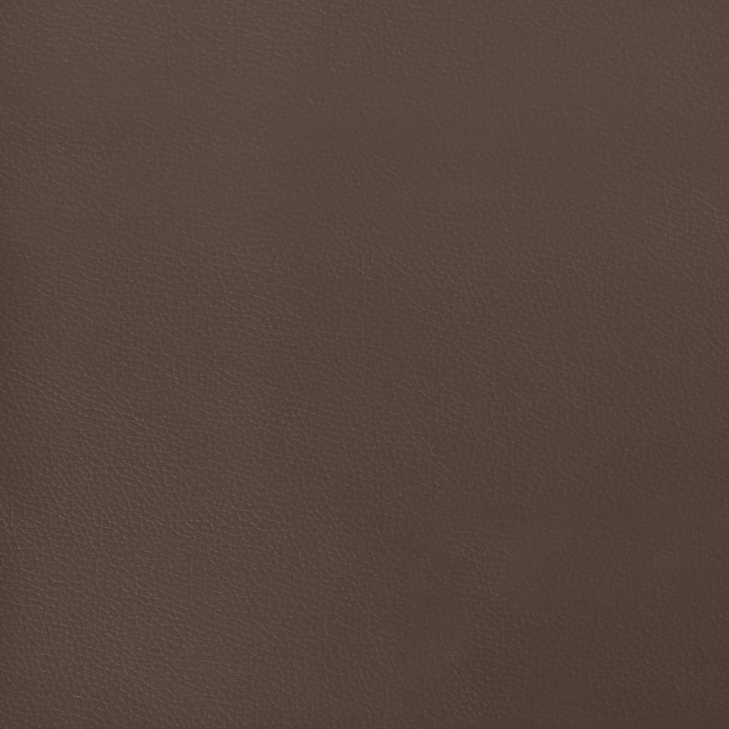 vidaXL Στρώμα με Pocket Springs Καφέ 140x200x20 εκ. Συνθετικό Δέρμα