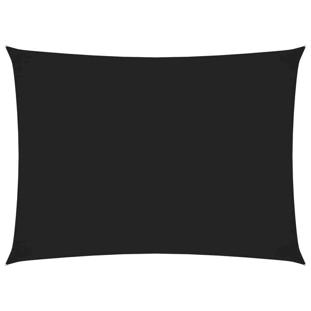 vidaXL Πανί Σκίασης Ορθογώνιο Μαύρο 3,5 x 5 μ. από Ύφασμα Oxford