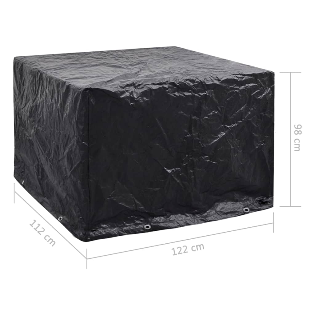 vidaXL Κάλυμμα Επίπλων Κήπου με 8 Κρίκους 122 x 112 x 98 εκ.