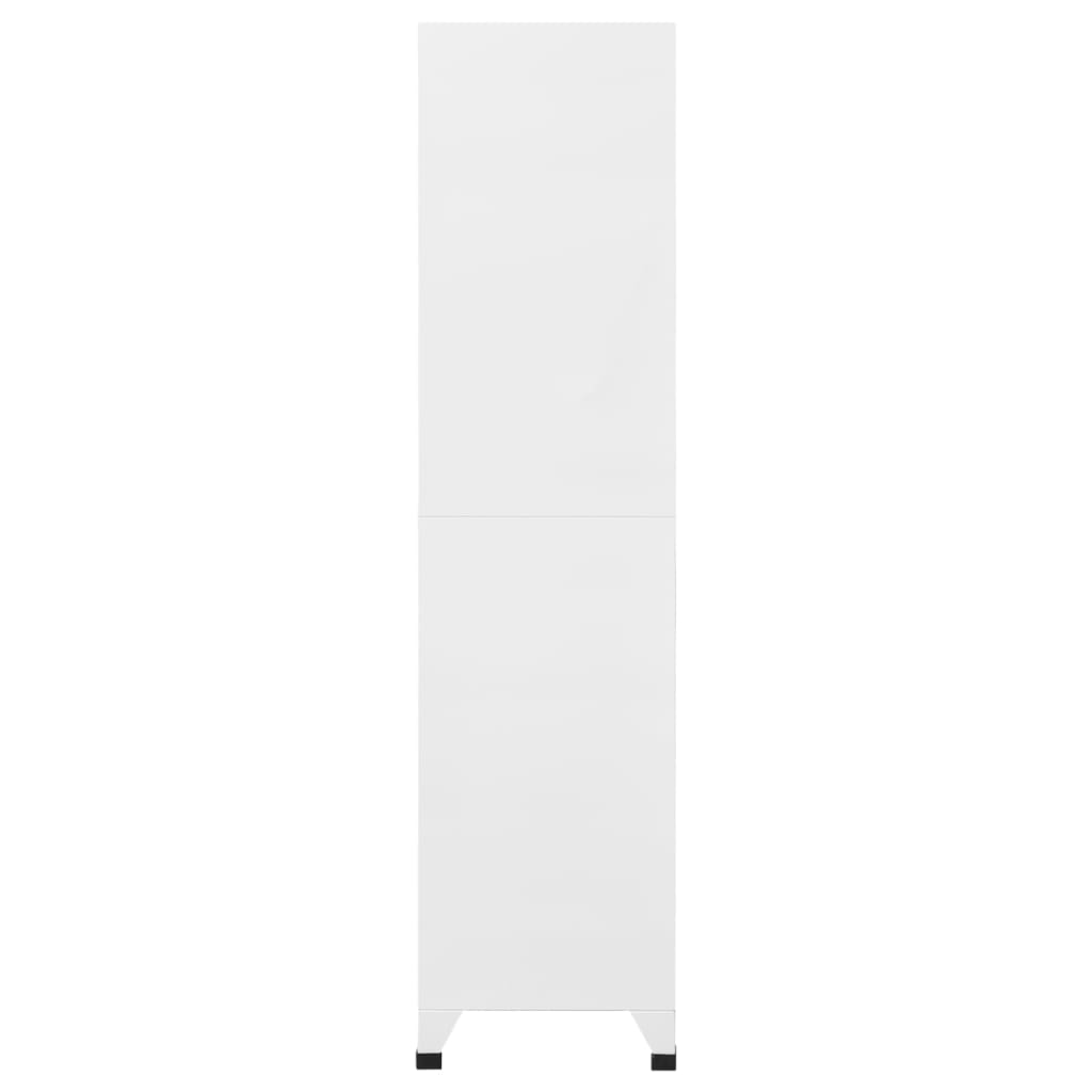 vidaXL Φοριαμός Λευκός 90 x 45 x 180 εκ. Ατσάλινος