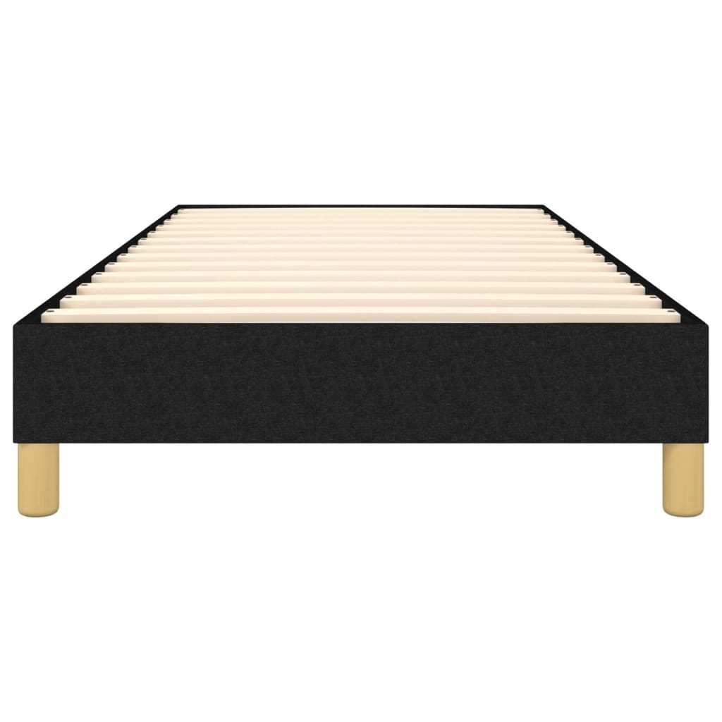 vidaXL Πλαίσιο Κρεβατιού Boxspring Μαύρο 90 x 200 εκ. Υφασμάτινο
