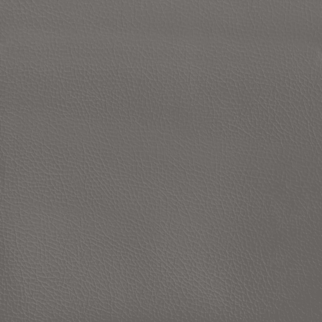vidaXL Πλαίσιο Κρεβατιού Γκρι 120x190 εκ. από Συνθετικό Δέρμα