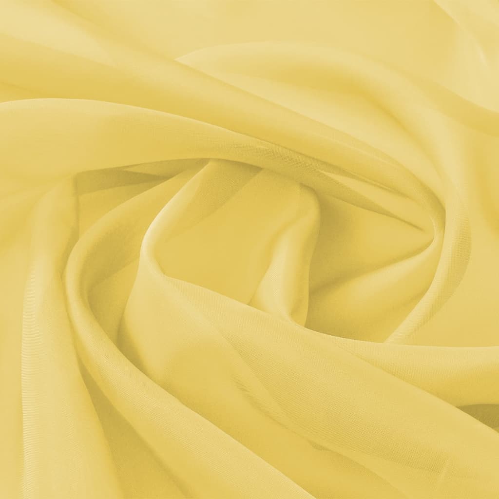vidaXL Ύφασμα Βουάλ Κίτρινο 1,45 x 20 μ.