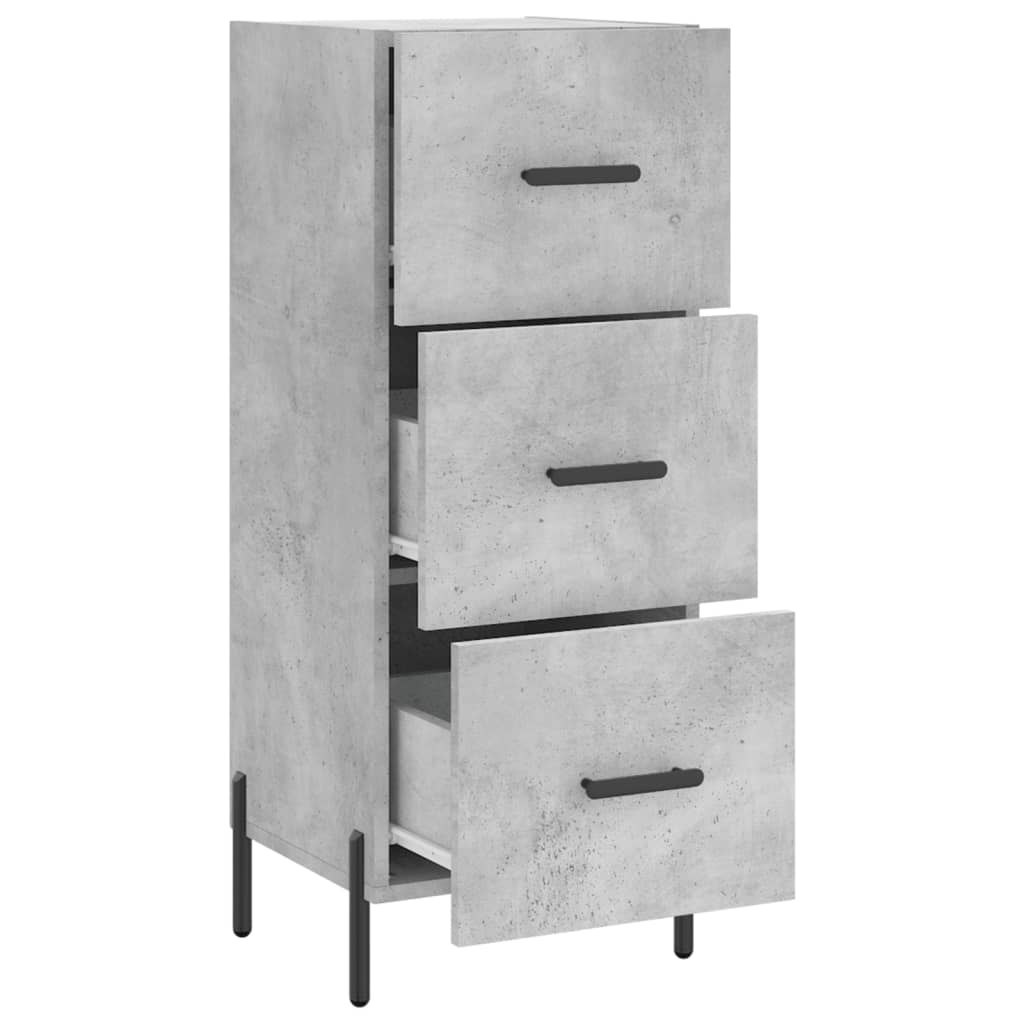 vidaXL Ντουλάπι Γκρι Σκυροδέματος 34,5x34x90 εκ. Επεξεργασμένο Ξύλο