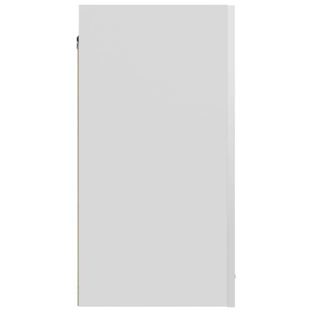 vidaXL Ντουλάπι Κρεμαστό Γυαλιστερό Λευκό 60x31x60 εκ. από Μοριοσανίδα