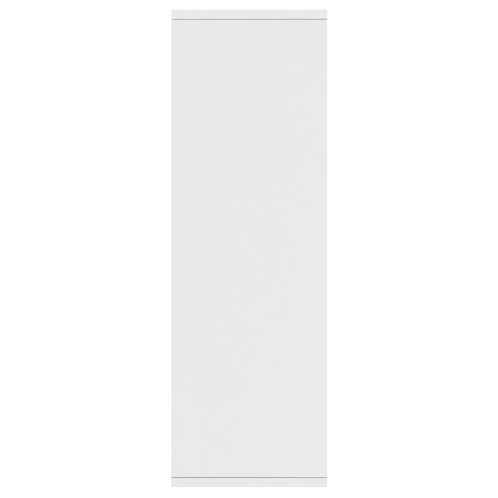 vidaXL Ραφιέρα / Βιβλιοθήκη Λευκή 50 x 25 x 80 εκ. από Μοριοσανίδα