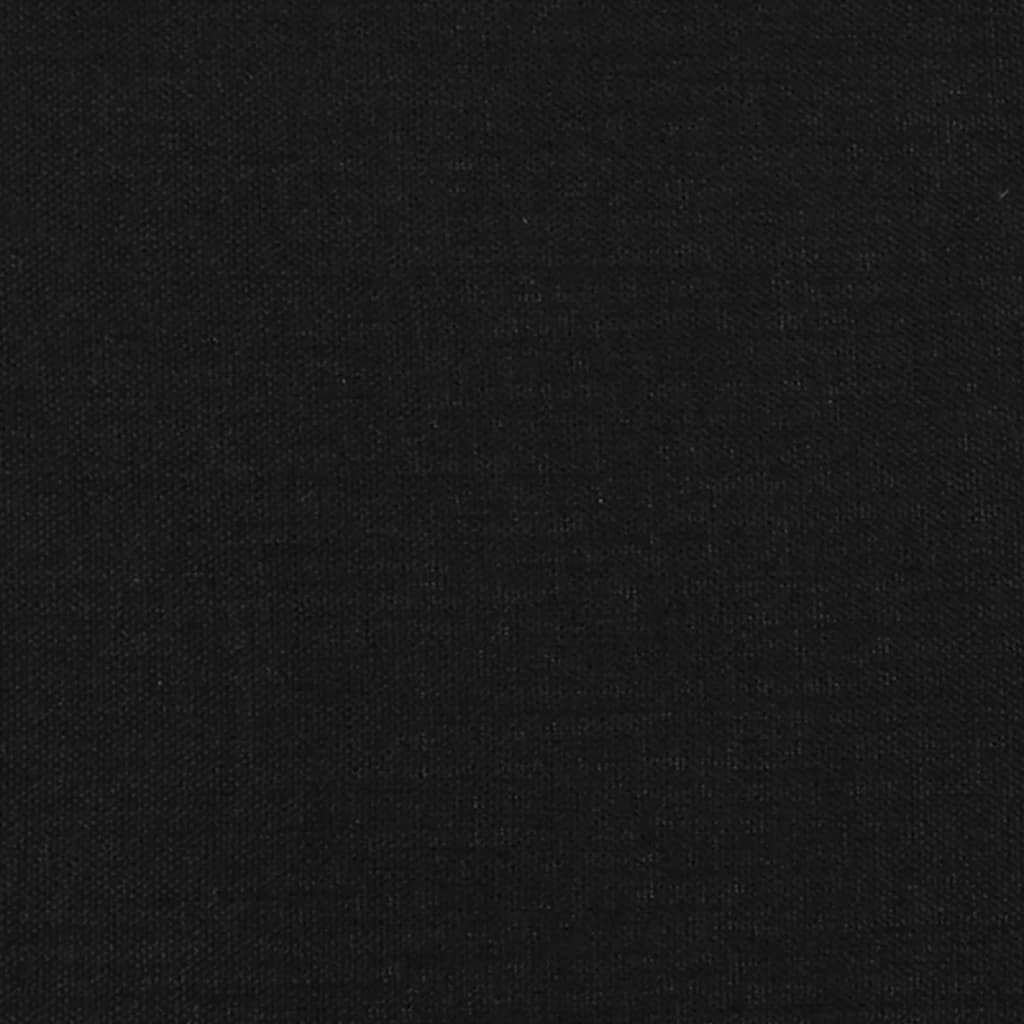 vidaXL Πλαίσιο Κρεβατιού με Κεφαλάρι Μαύρο 120 x 190 εκ Ύφασμα