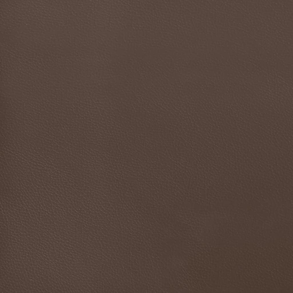 vidaXL Στρώμα με Pocket Springs Καφέ 120x200x20 εκ. Συνθετικό Δέρμα