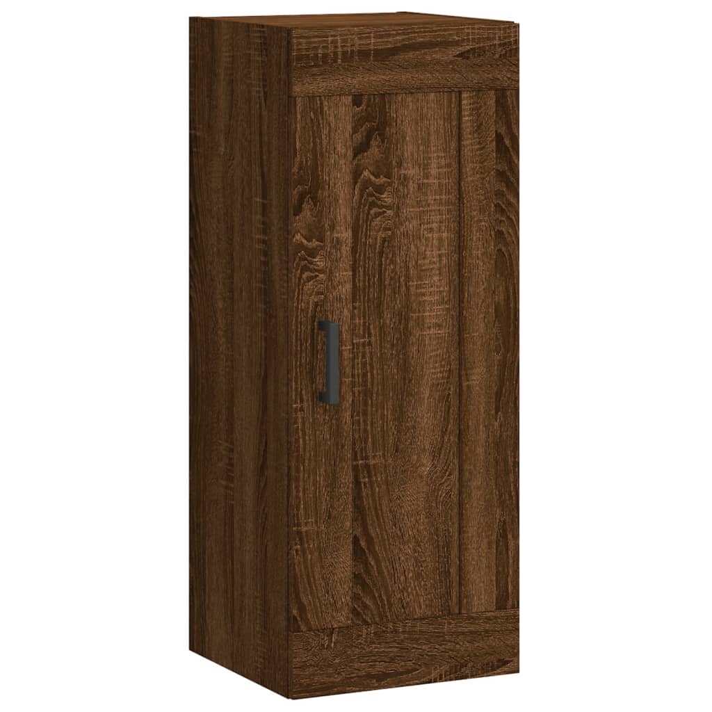vidaXL Ντουλάπι Καφέ Δρυς 34,5 x 34 x 180 εκ. από Επεξεργασμένο Ξύλο