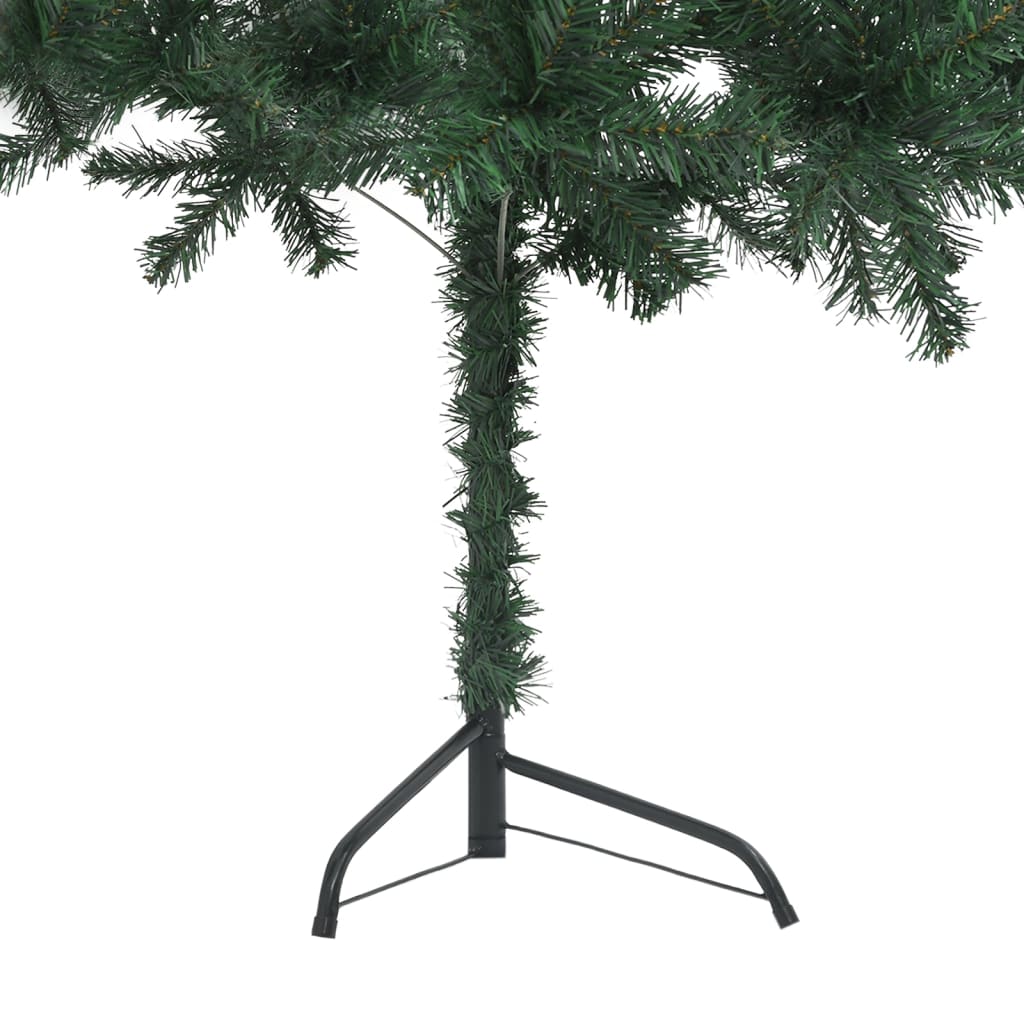 vidaXL Χριστουγεν Δέντρο Τεχν. Προφωτισμένο Γωνιακό Πράσινο 180 εκ PVC