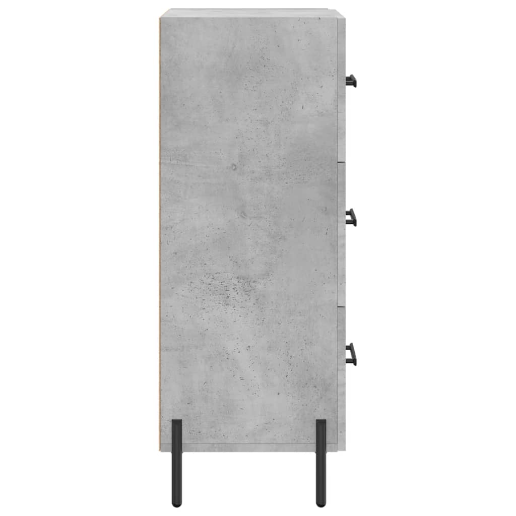 vidaXL Ντουλάπι Γκρι Σκυροδέματος 34,5x34x90 εκ. Επεξεργασμένο Ξύλο
