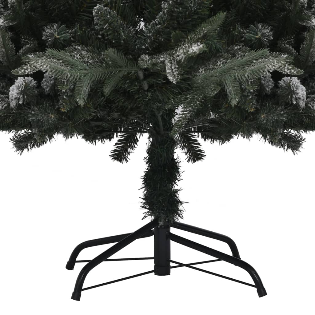 vidaXL Χριστουγεν Δέντρο Τεχνητό Προφωτισμένο Τεχν. Χιόνι 180εκ PVC&PE