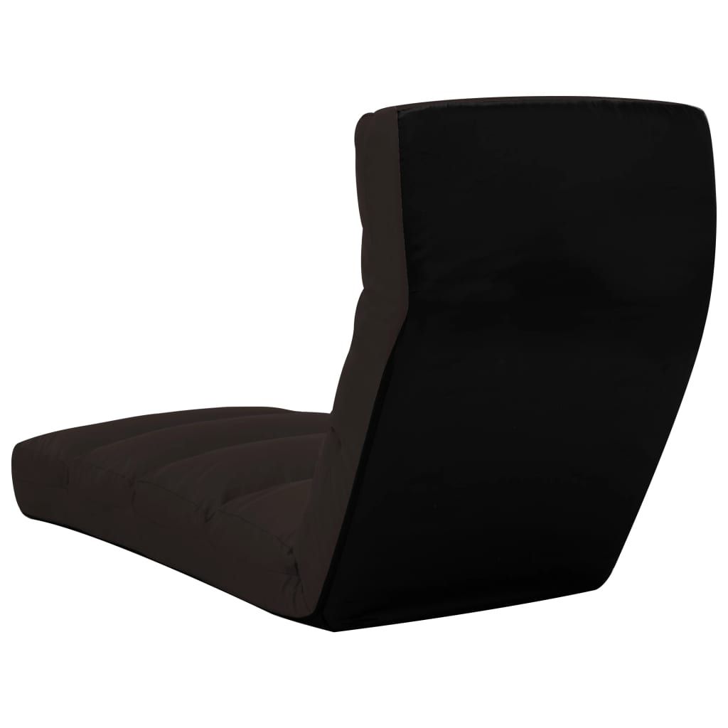 vidaXL Καρέκλα Δαπέδου Πτυσσόμενη Καφέ από Συνθετικό Δέρμα