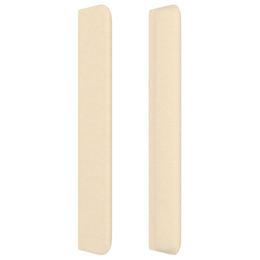 vidaXL Κεφαλάρι με Πτερύγια Κρεμ 103x16x118/128 εκ. Υφασμάτινο