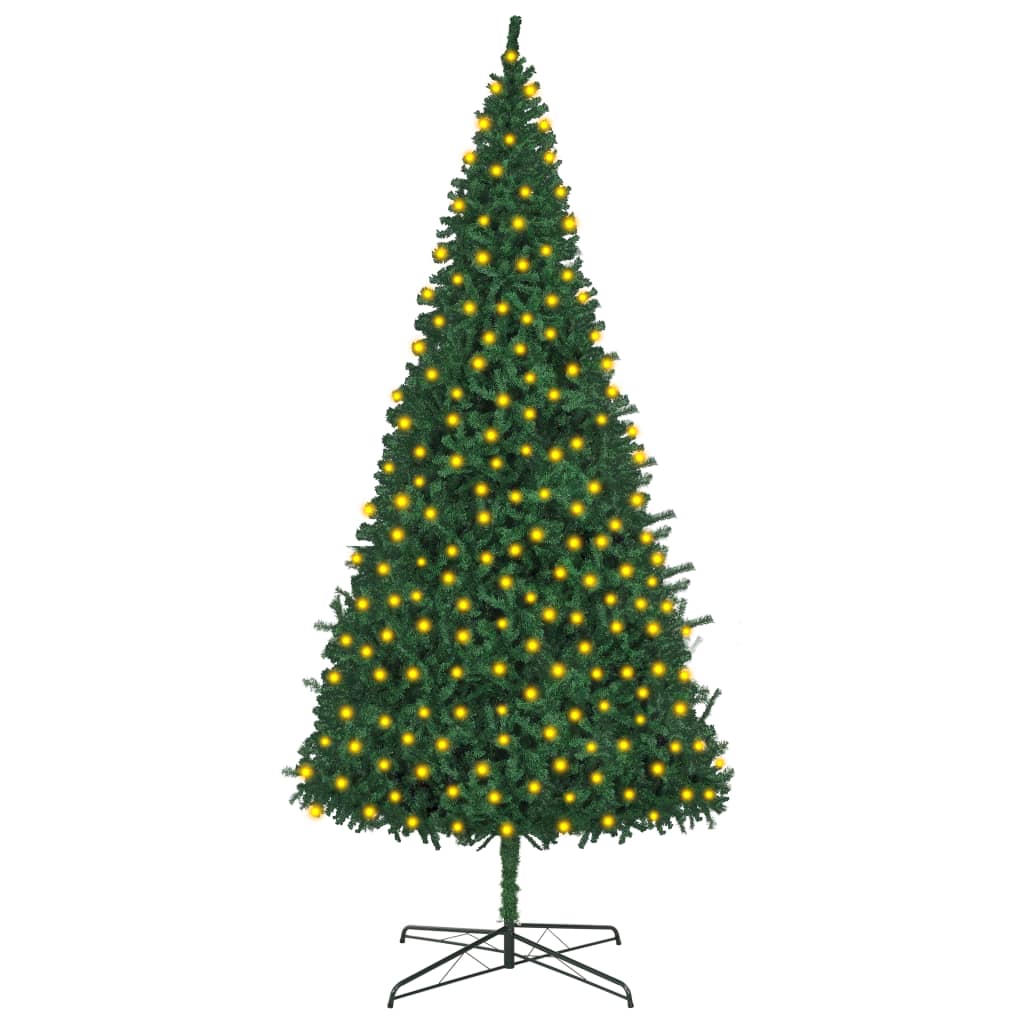 vidaXL Χριστουγεν Δέντρο Τεχνητό Προφωτισμένο Πράσινο 400 εκ.