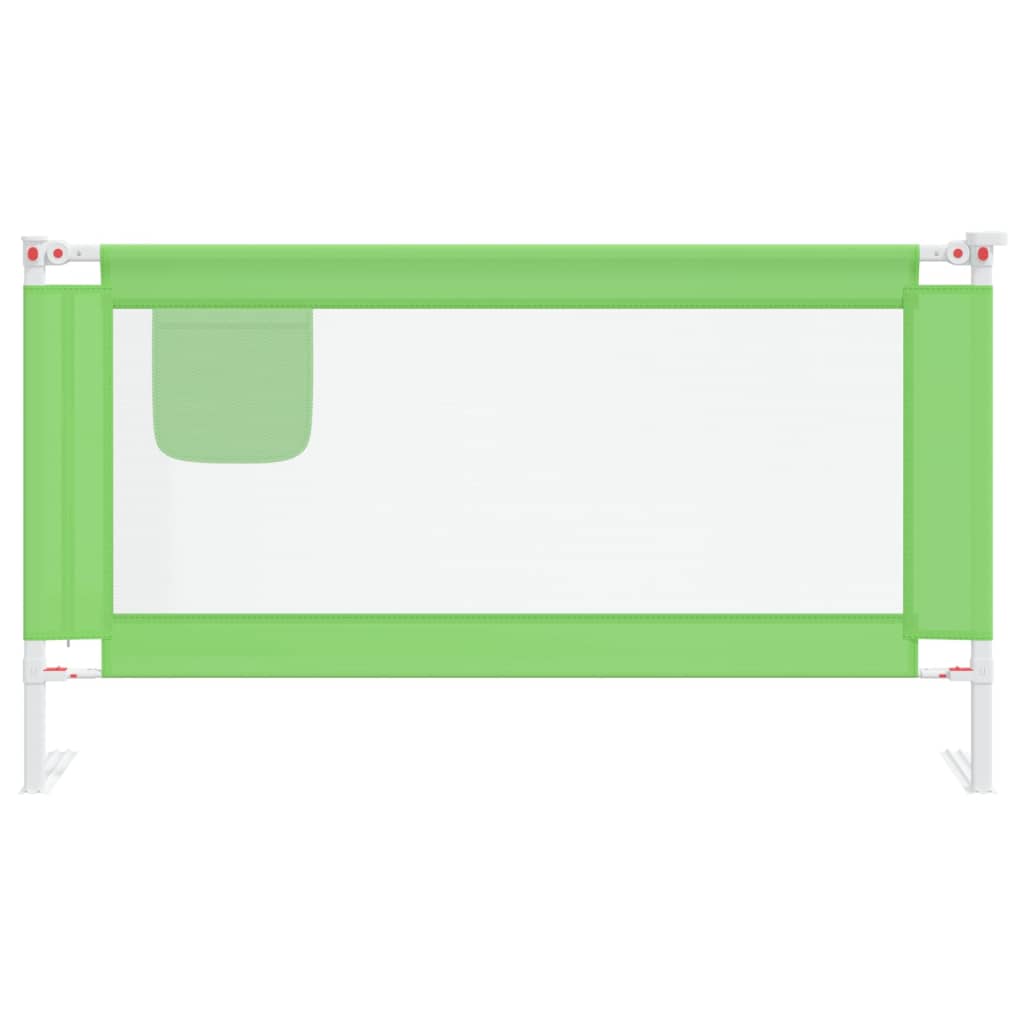 vidaXL Μπάρα Κρεβατιού Προστατευτική Πράσινη 150 x 25 εκ. Υφασμάτινη