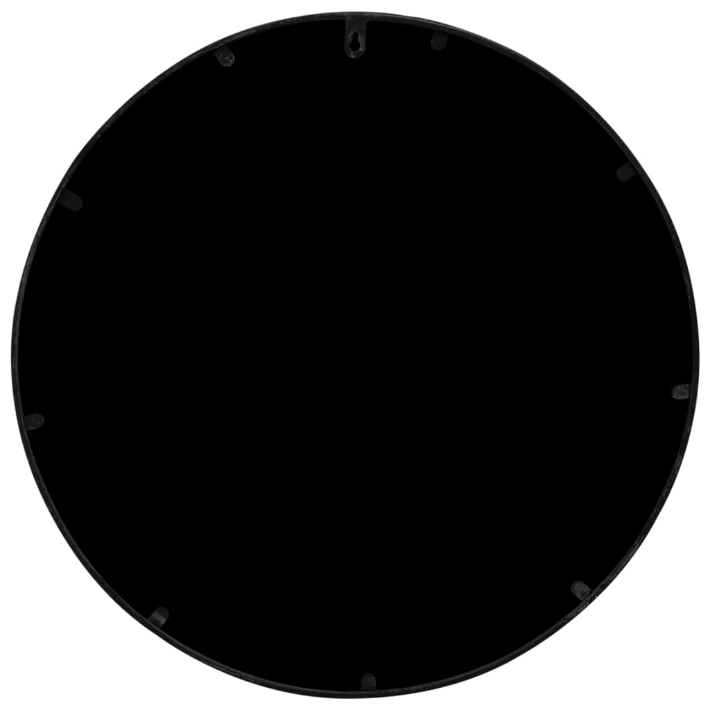 vidaXL Καθρέφτης για Εσ. Χώρους Στρογγυλός Μαύρος 60 x 3 εκ. Σίδερο
