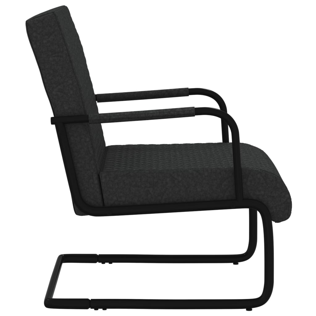 vidaXL Καρέκλα «Πρόβολος» Μαύρη από Συνθετικό Δέρμα