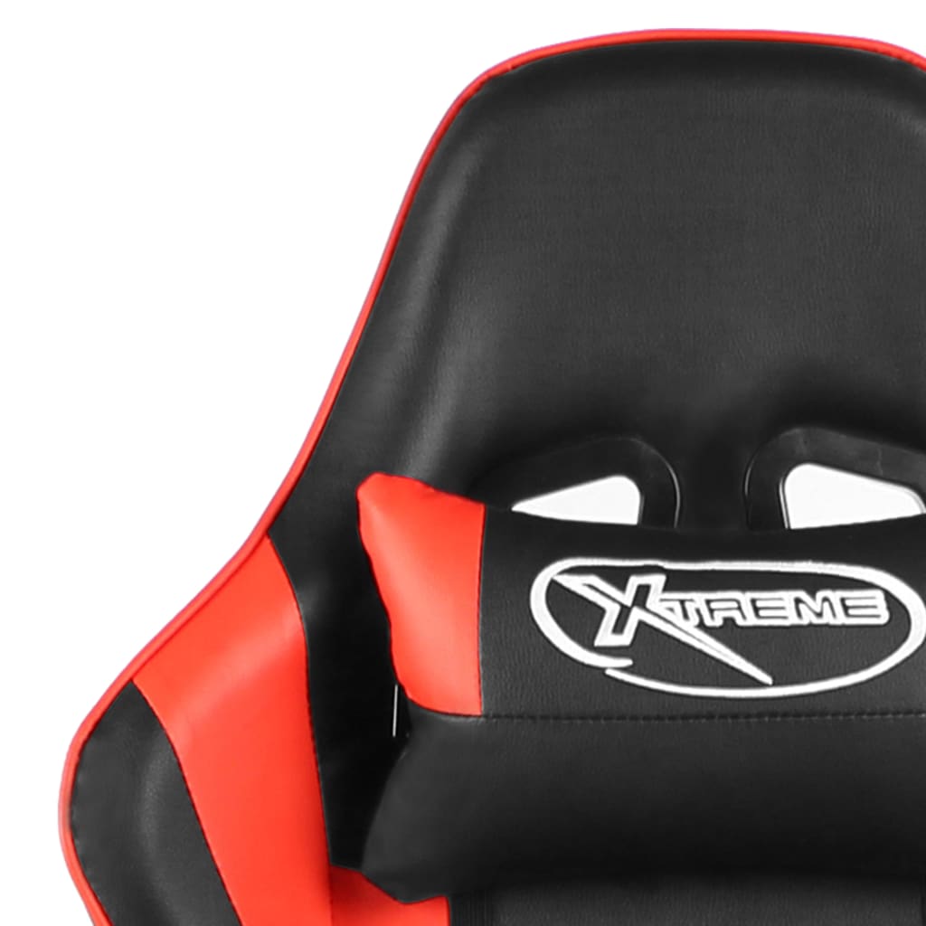 vidaXL Καρέκλα Gaming Περιστρεφόμενη Κόκκινη PVC