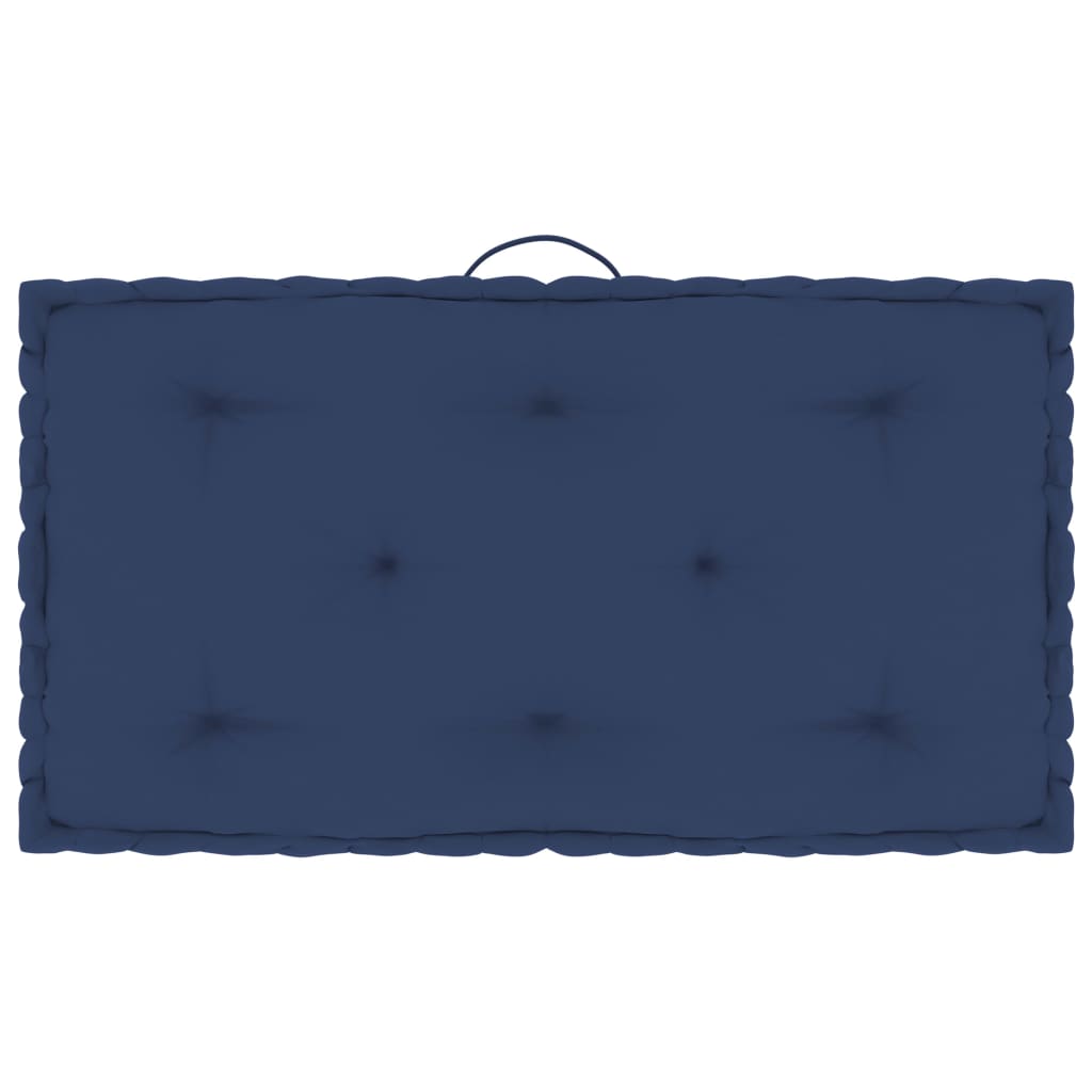 vidaXL Μαξιλάρες Δαπέδου/Παλέτας 5 τεμ. Ανοιχ. Ναυτικό Μπλε Βαμβακερές