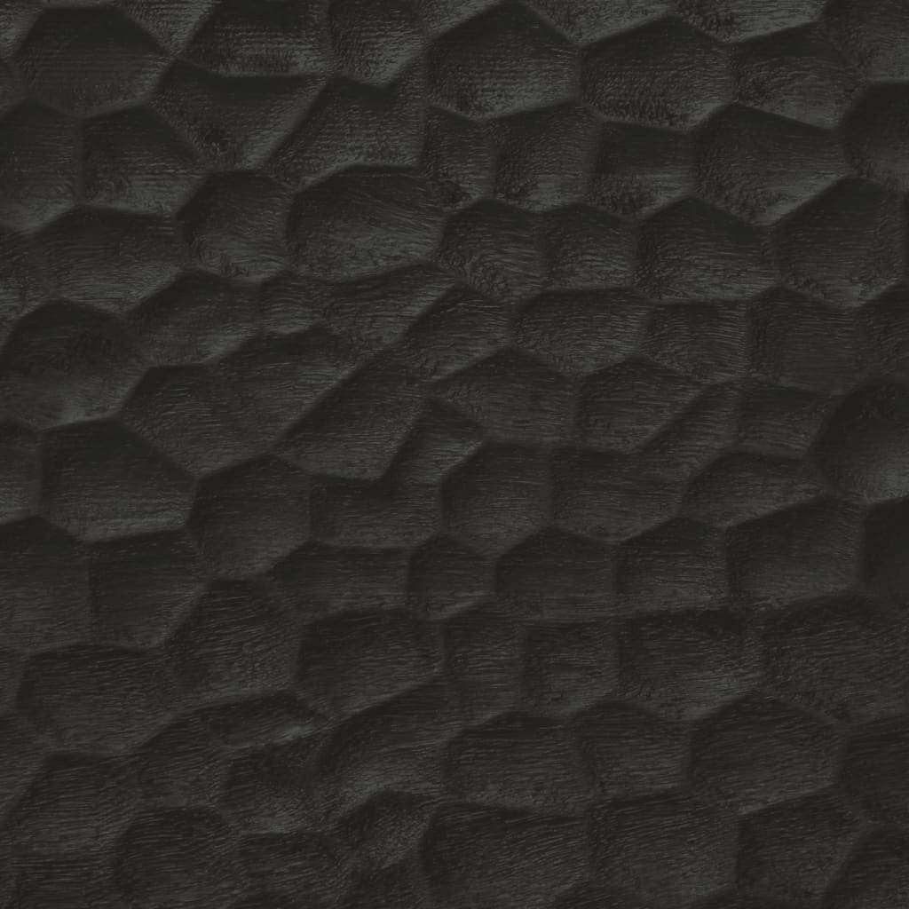 vidaXL Κομοδίνο Μαύρο 40 x 33 x 46 εκ. από Μασίφ Ξύλο Μάνγκο