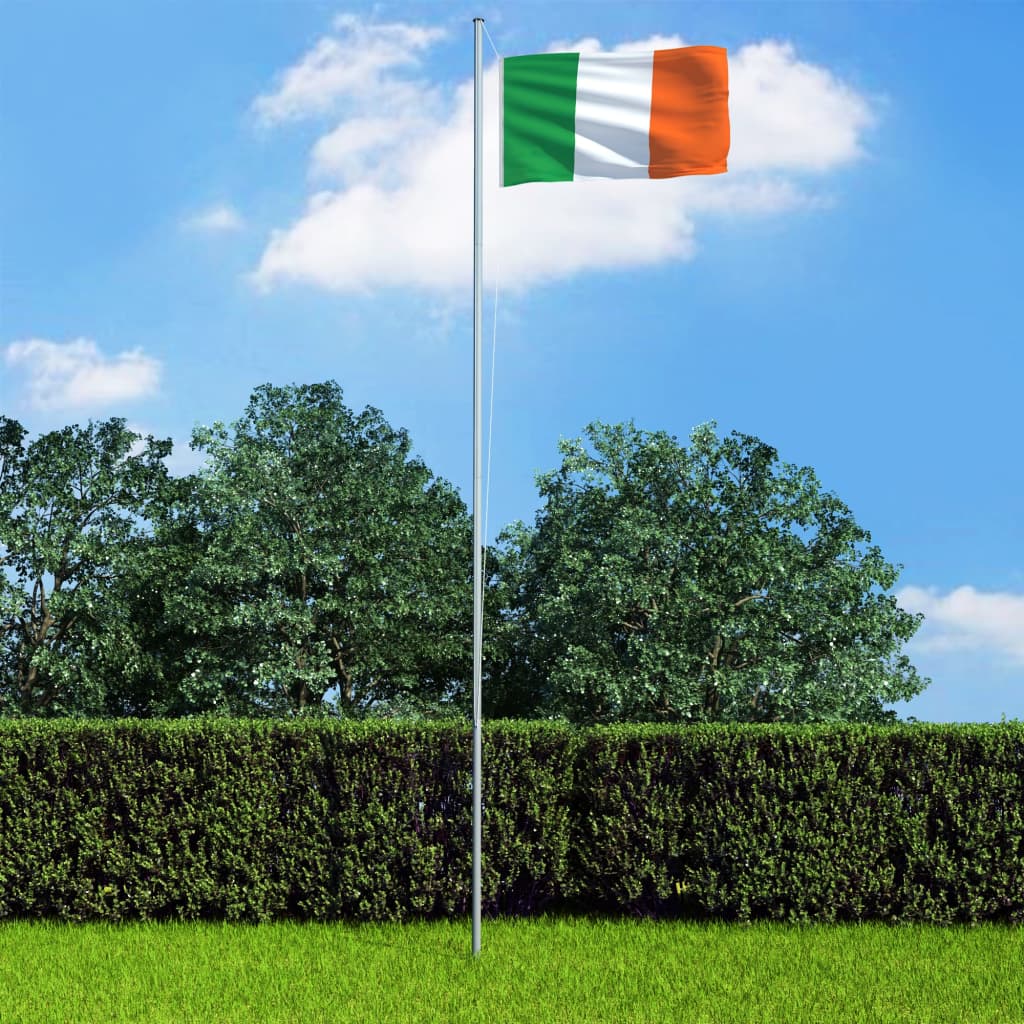 vidaXL Σημαία Ιρλανδίας και Ιστός 4 μ. από Αλουμίνιο