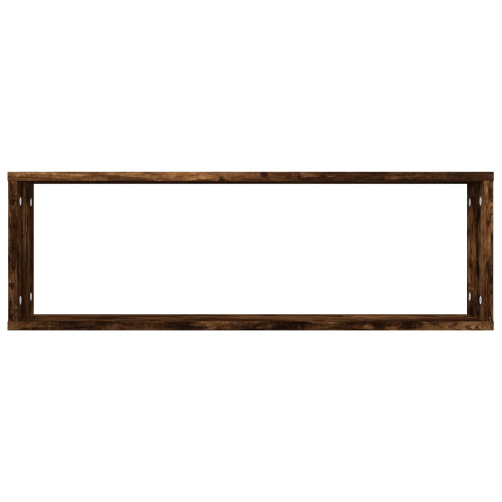 vidaXL Ραφιέρες Τοίχου Κύβοι 4 τεμ. Καπν. Δρυς 80x15x26,5 εκ. Επ. Ξύλο