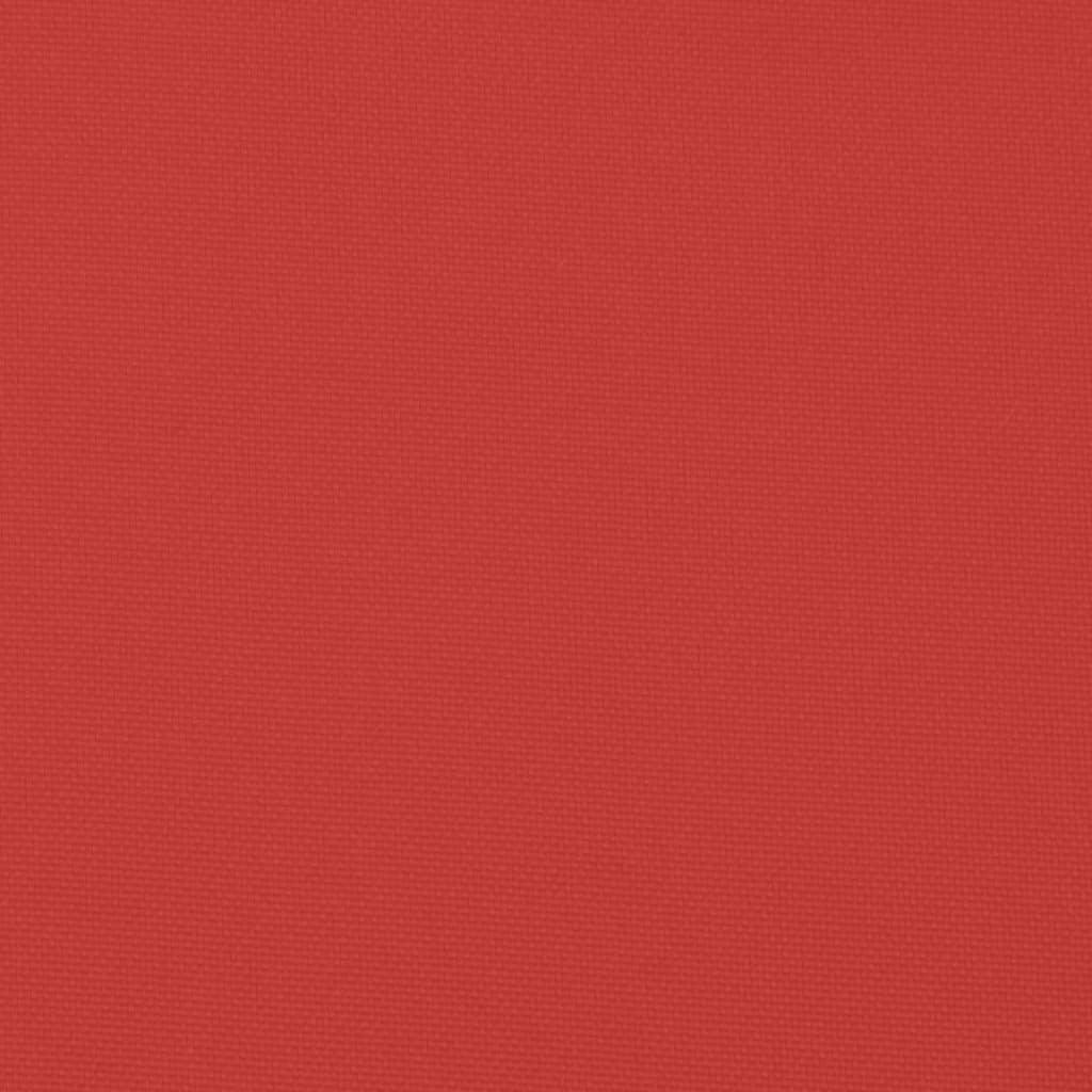 vidaXL Μαξιλάρια Καρέκλας Κήπου 4τεμ Κόκκινα 50x50x3 εκ. Oxford Ύφασμα
