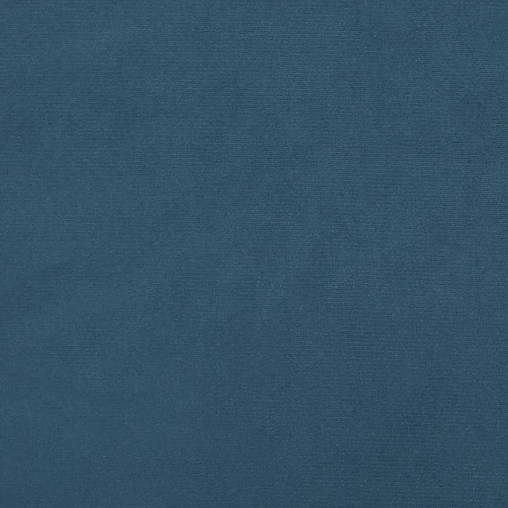vidaXL Πλαίσιο Κρεβατιού Σκούρο Μπλε 120x190 εκ. Βελούδινο