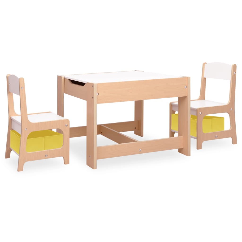 vidaXL Παιδικό Τραπέζι με 2 Καρέκλες από MDF