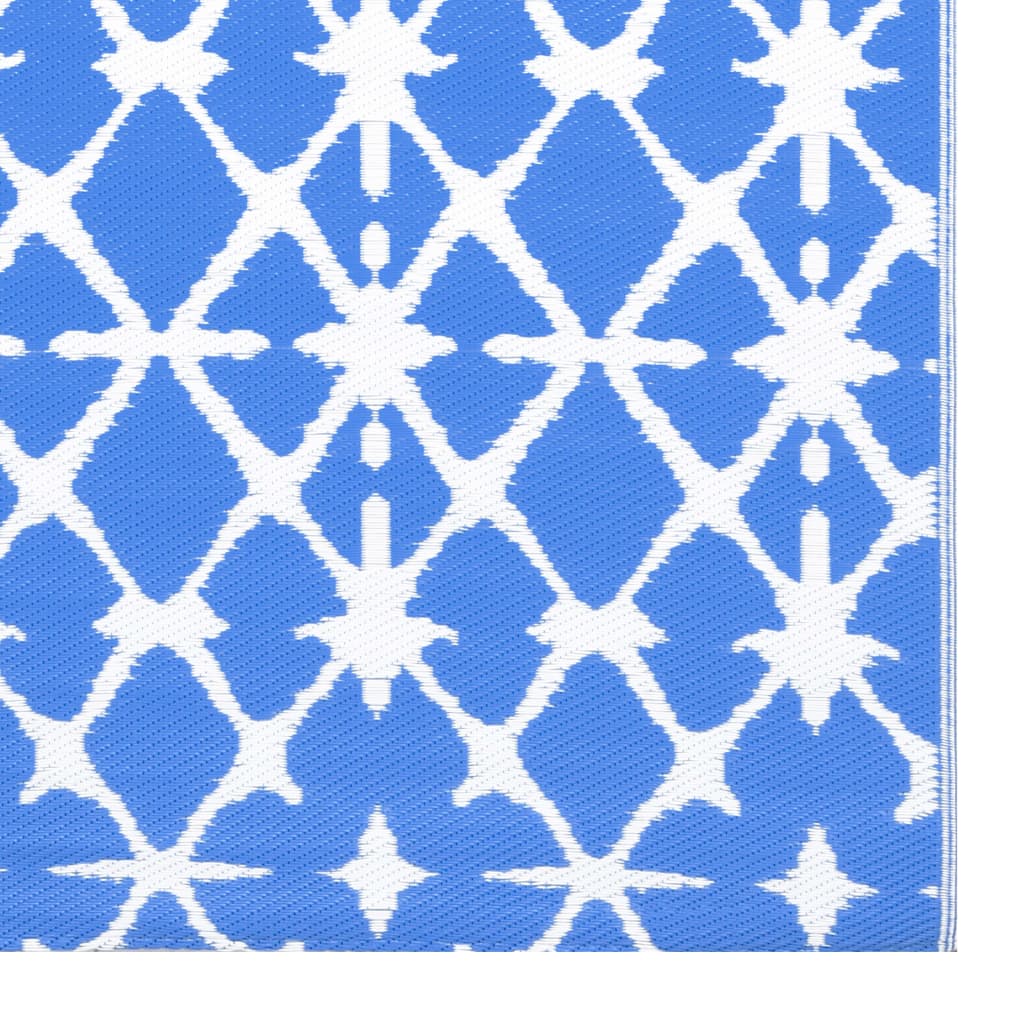 vidaXL Χαλί Εξωτερικού Χώρου Μπλε/Λευκό 160 x 230 εκ. Πολυπροπυλένιο