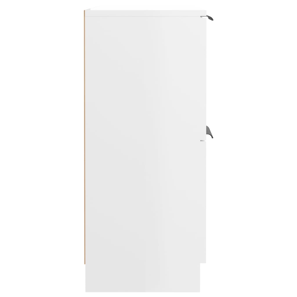 vidaXL Συρταριέρα Γυαλιστερό Λευκό 60 x 30 x70 εκ. Επεξεργασμένο Ξύλο