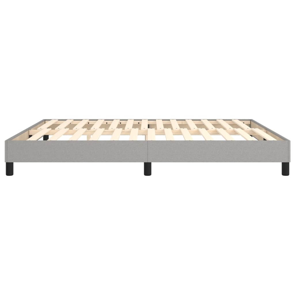 vidaXL Πλαίσιο Κρεβατιού Boxspring Ανοιχτό Γκρι 180x200 εκ. Υφασμάτινο