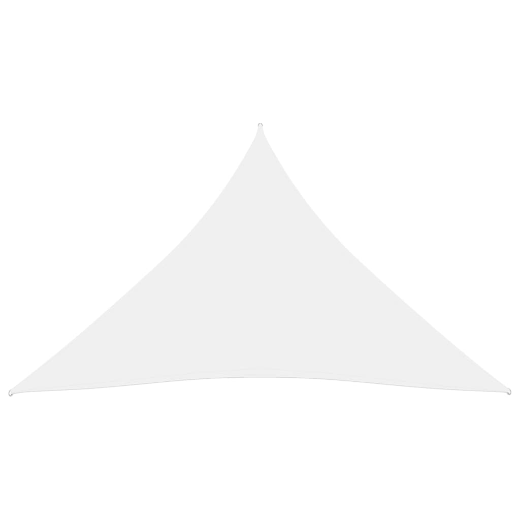 vidaXL Πανί Σκίασης Τρίγωνο Λευκό 5 x 7 x 7 μ. από Ύφασμα Oxford
