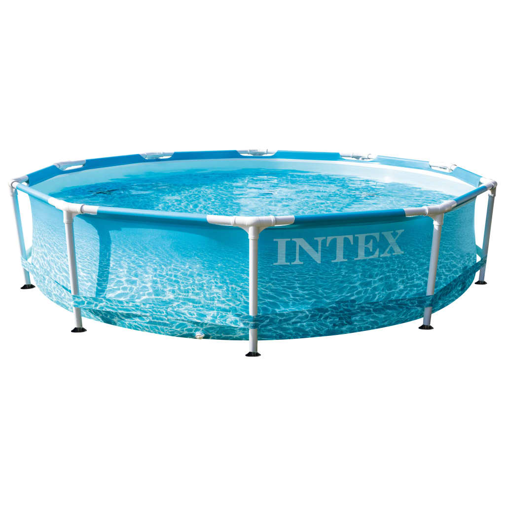 Intex Πισίνα με Μεταλλικό Σκελετό Beachside Metal Frame 305 x 76 εκ.