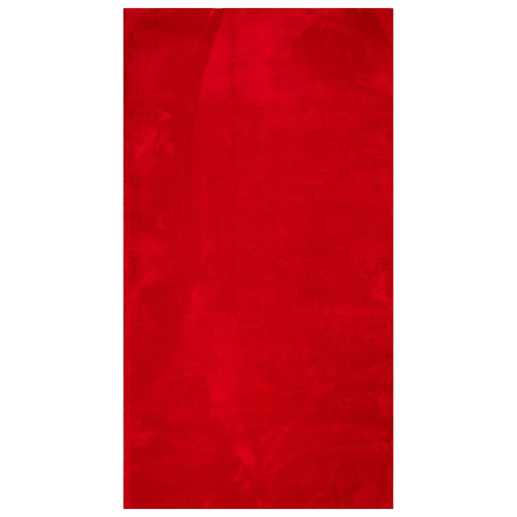 vidaXL Χαλί HUARTE με Κοντό Πέλος Μαλακό/ Πλενόμενο Κόκκινο 60x110 εκ.