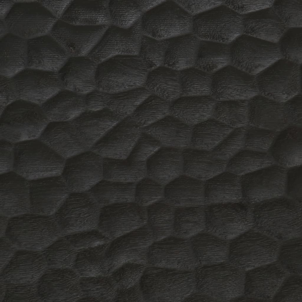 vidaXL Ντουλάπι Μπάνιου Επιτοίχιο Μαύρο 38x33x48 εκ. Μασίφ Ξύλο Μάνγκο