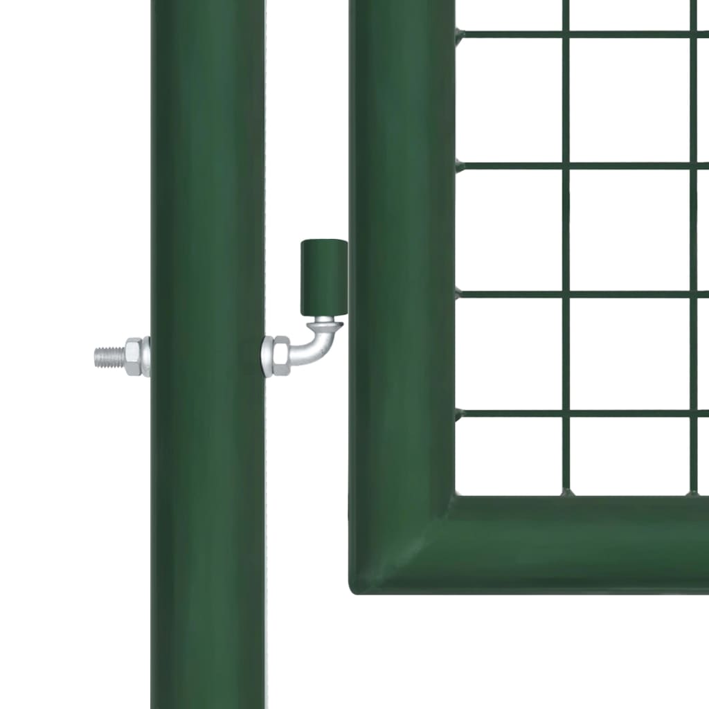 vidaXL Πόρτα Περίφραξης με Πλέγμα Πράσινη 400 x 100 εκ. Ατσάλινη